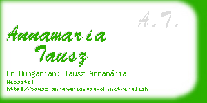 annamaria tausz business card
