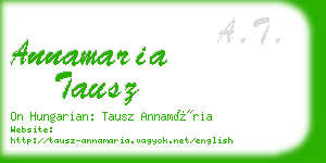 annamaria tausz business card